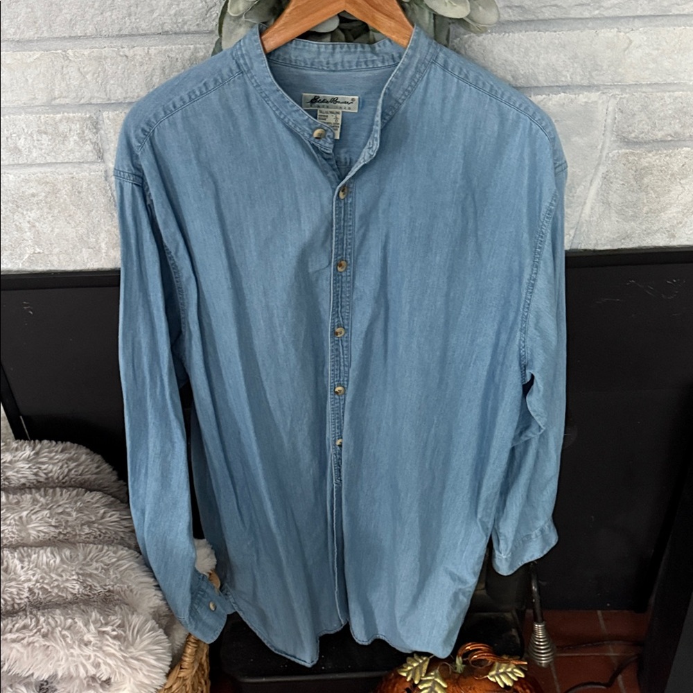 Eddie Bauer Denim Button Down Shirt